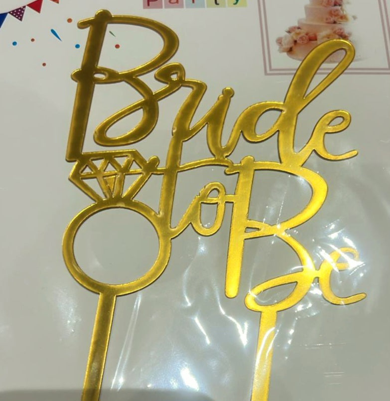 טופר Bride to be עם טבעת